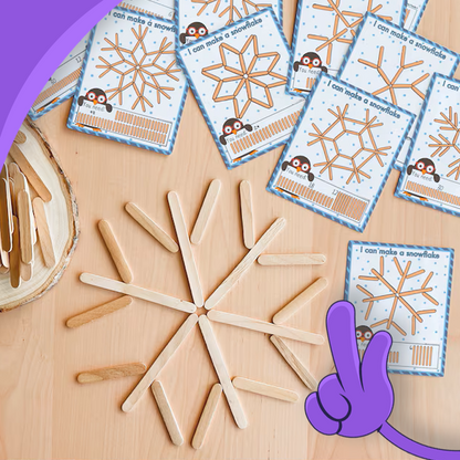 Snowflake Popsicle Sticks Activity Winter