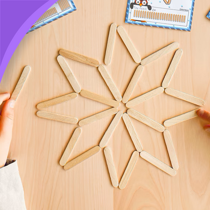 Snowflake Popsicle Sticks Activity Winter